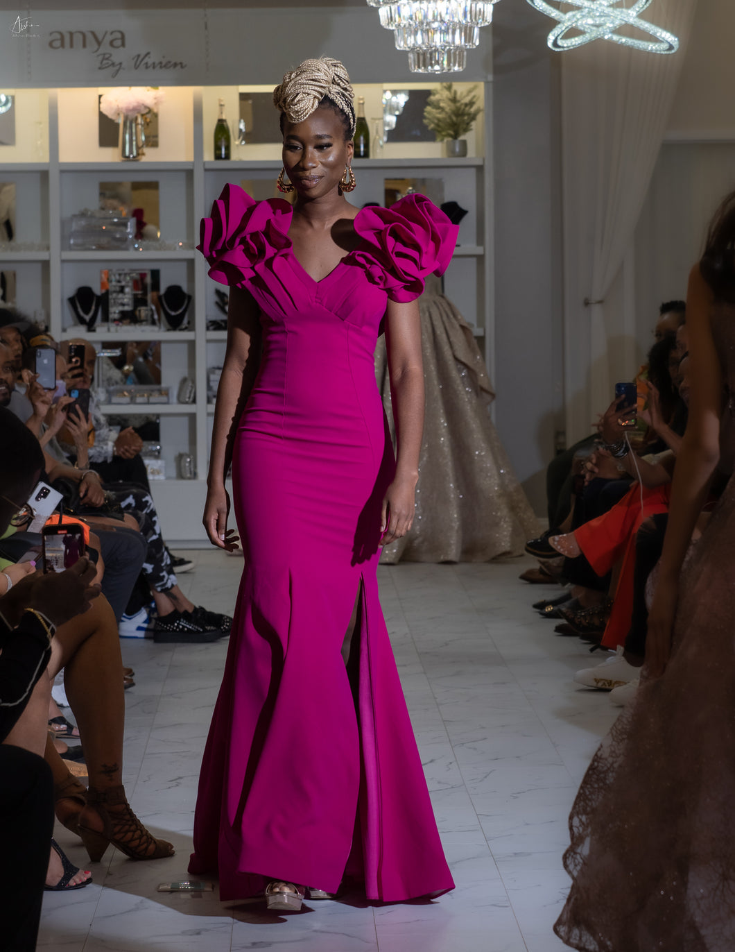 Mo'Nique Evening Gown in Pink