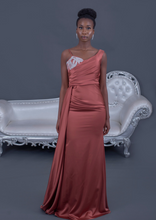 Load image into Gallery viewer, Crystal Evening Gown - Copper
