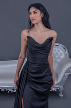 Load image into Gallery viewer, Sue Sccop Evening Gown - Black
